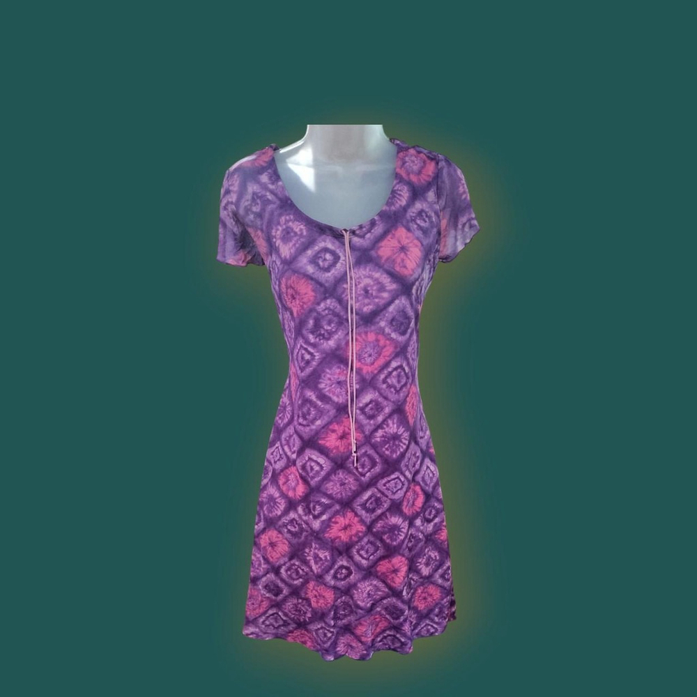VINTAGE FADED GLORY TIE DYE DRESS